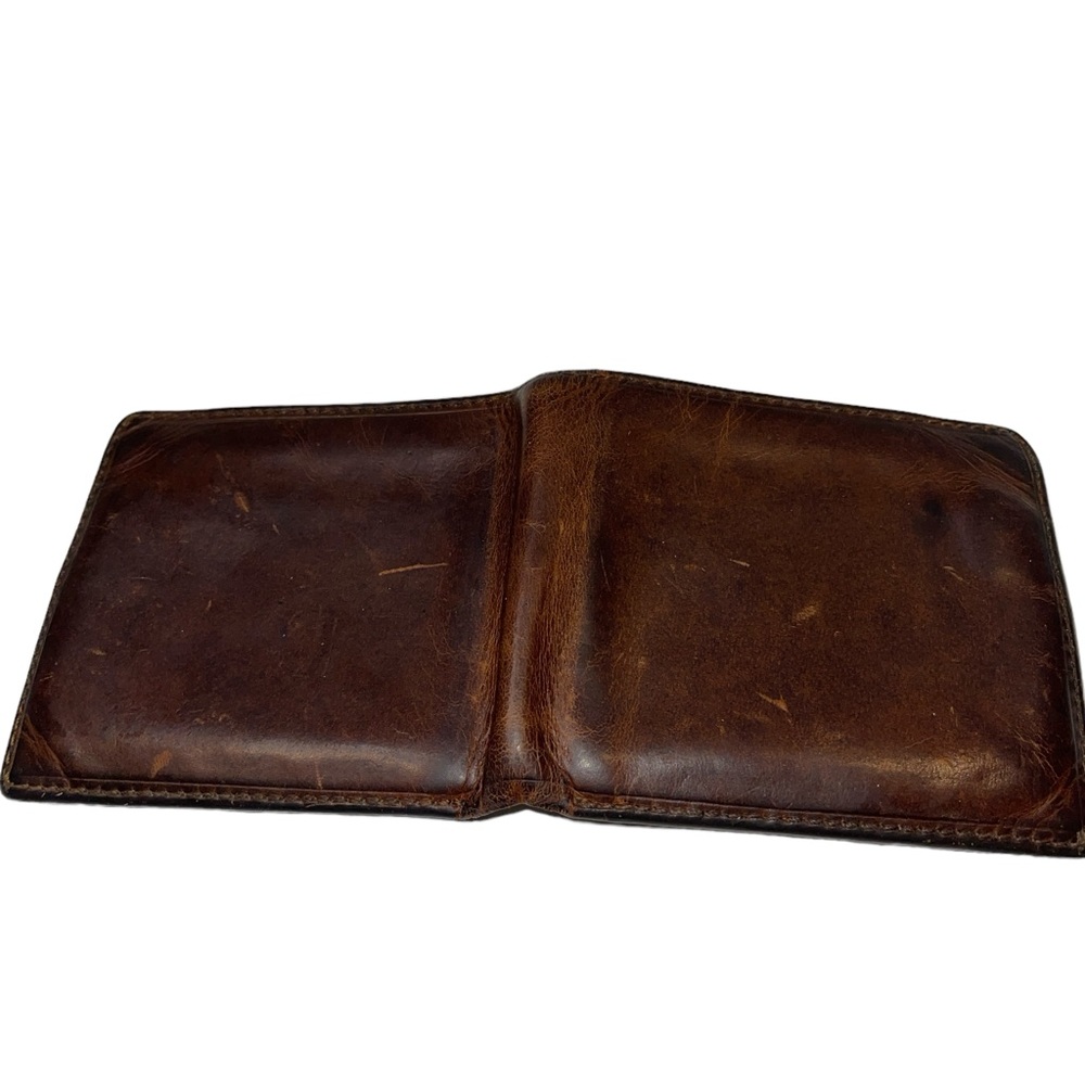 Frye Men's Leather Wallet Brown Logan Billfold - Picture 2 of 5